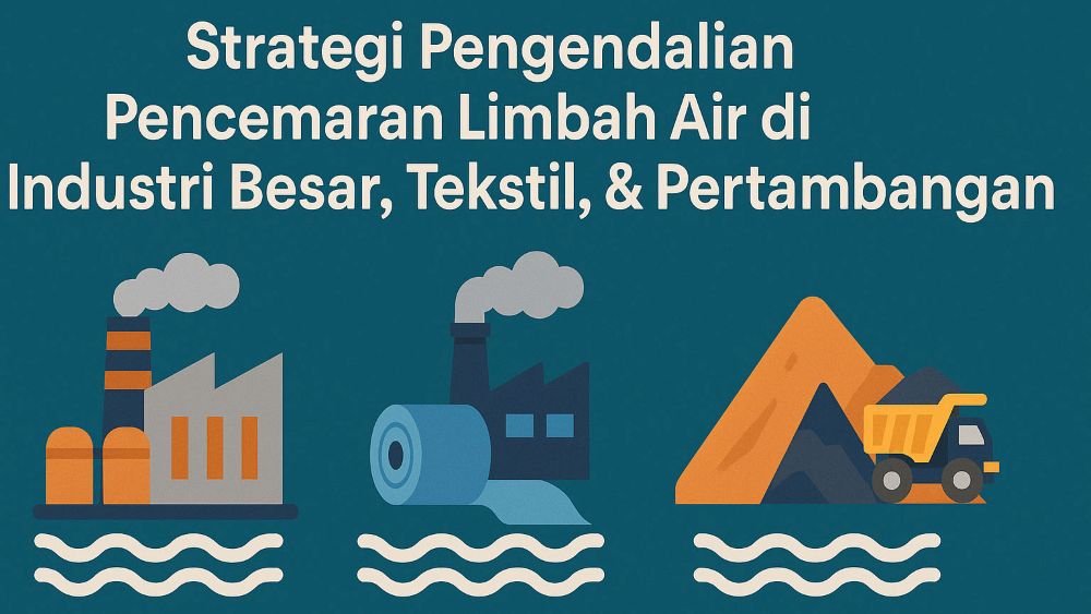 Strategi Pengendalian Pencemaran Air Limbah di Industri Besar, Tekstil, & Pertambangan