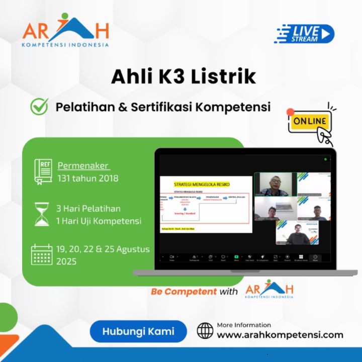 Pelatihan & Sertiifkasi Kompetensi Ahli K3 Listrik
